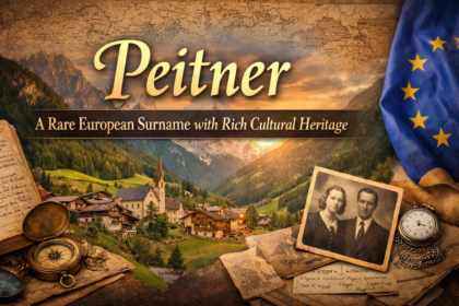 Alpine European village landscape representing the cultural heritage and origin of the Peitner surname